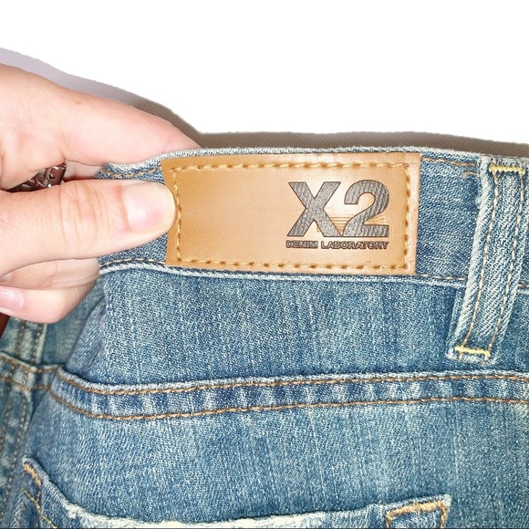 EXPRESS X2 Denim Laboratory Flare Leg Jeans 8L - Picture 5 of 6